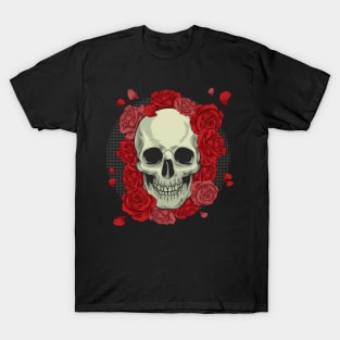 Skull in roses T-Shirt